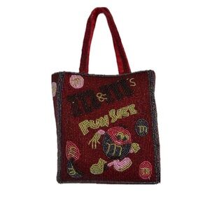 1990s Beaded M&M mini shoulder bag.